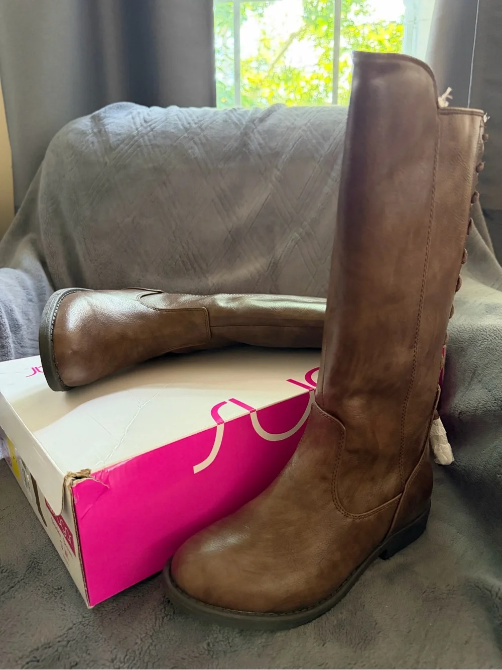Sugar Little Kid Girls Brooke Flat Heel Tall Riding Boots
